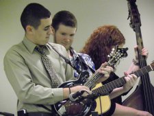 Mandolin, guitar, bass.